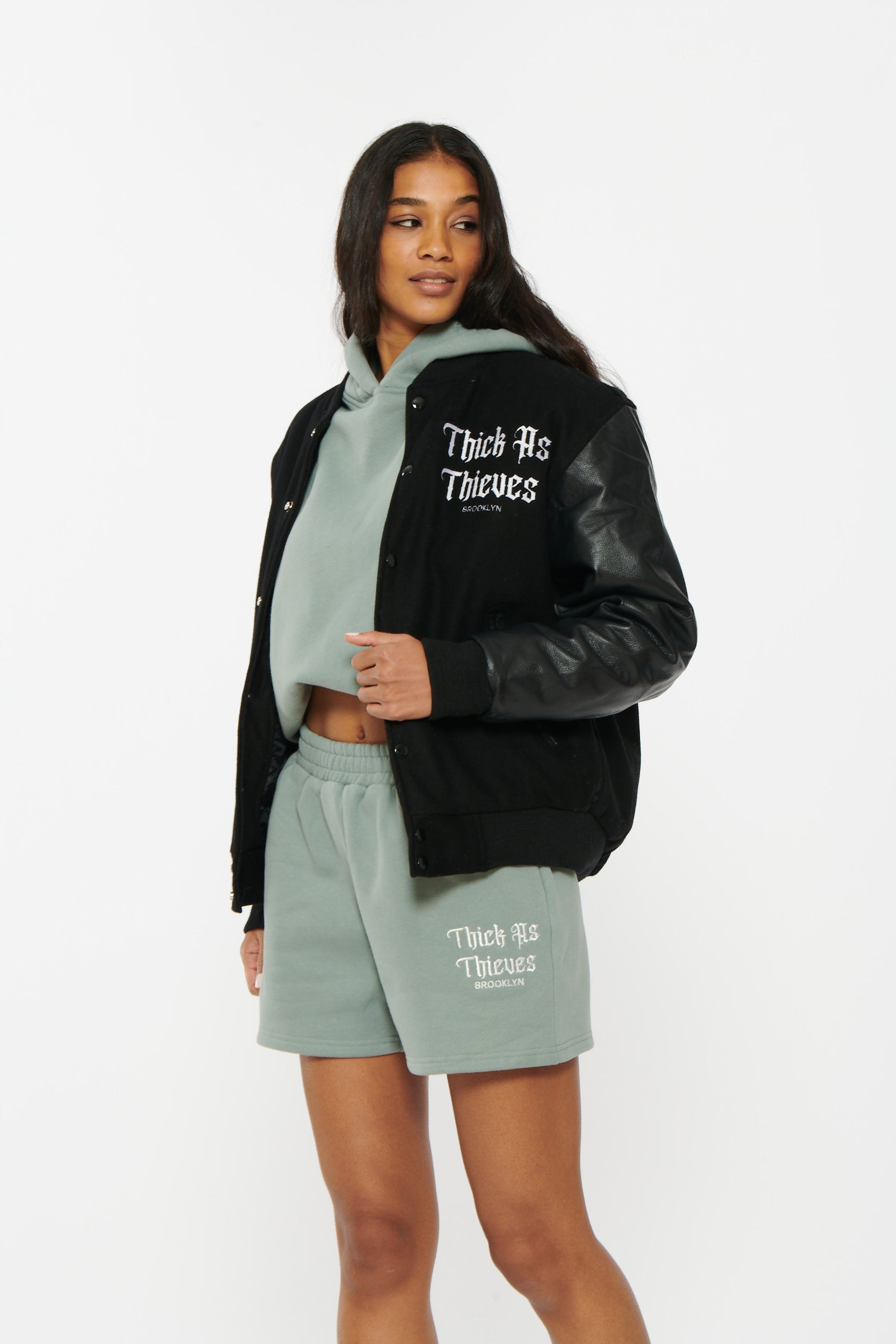 Black best sale thick jacket