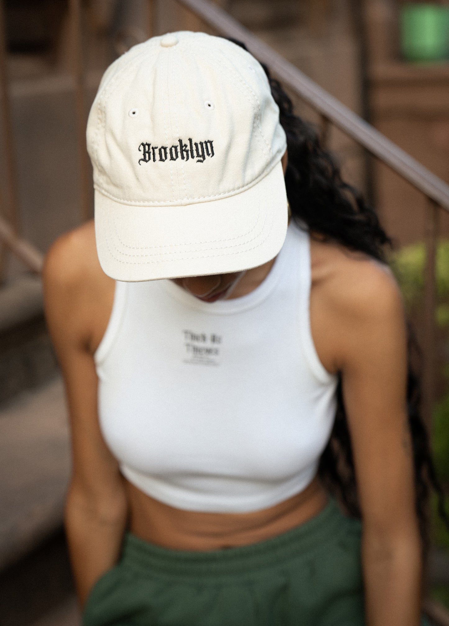 Brooklyn Logo Daddy Cap Stone